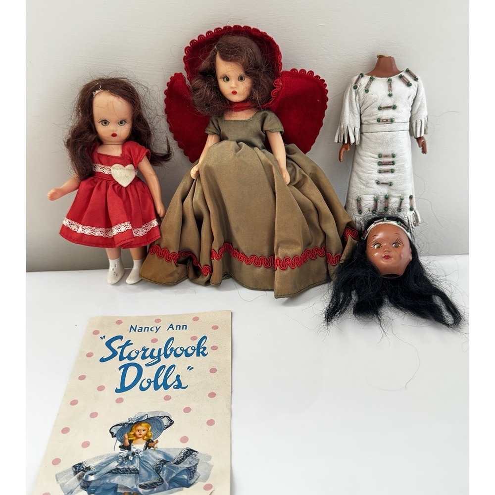 Vintage Nancy Ann Storybook Dolls And Similar with Box 3 Dolls *Read*‎